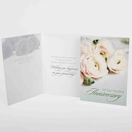 BOXED CARDS ANNIVERSARY ROSES IN BLOOM 12CT