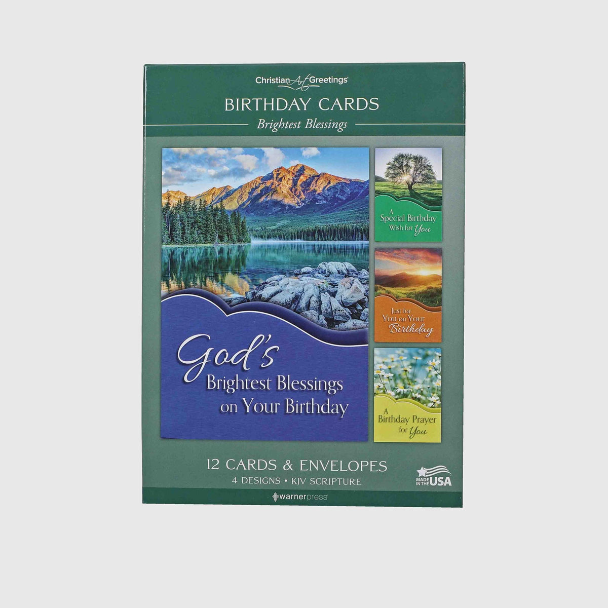 BOXED CARDS BIRTHDAY BRIGHTEST BLESSINGS 12CT