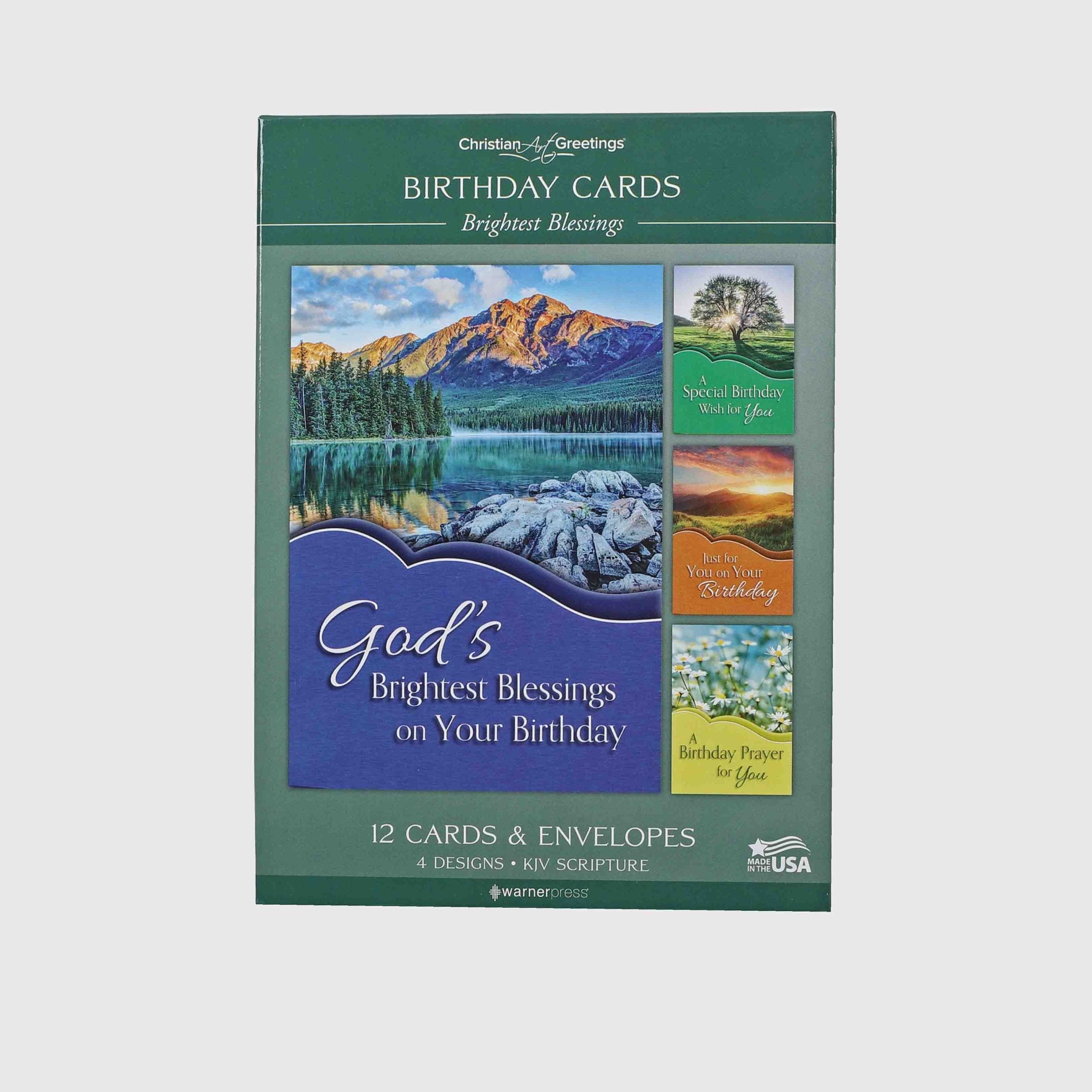BOXED CARDS BIRTHDAY BRIGHTEST BLESSINGS 12CT
