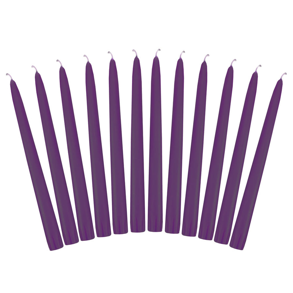 10" x 7/8" Taper Candles - Various Colors and Sizes (Box of 12) - Emkay