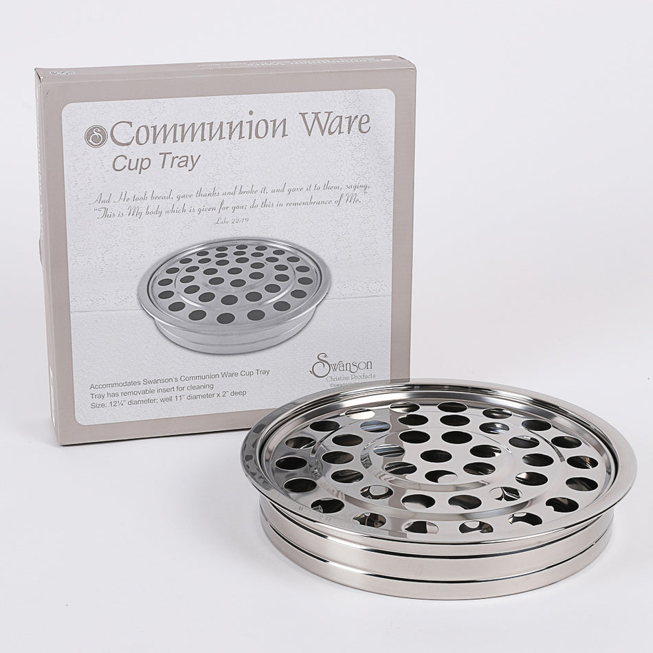 Communion Cup Tray – Silver