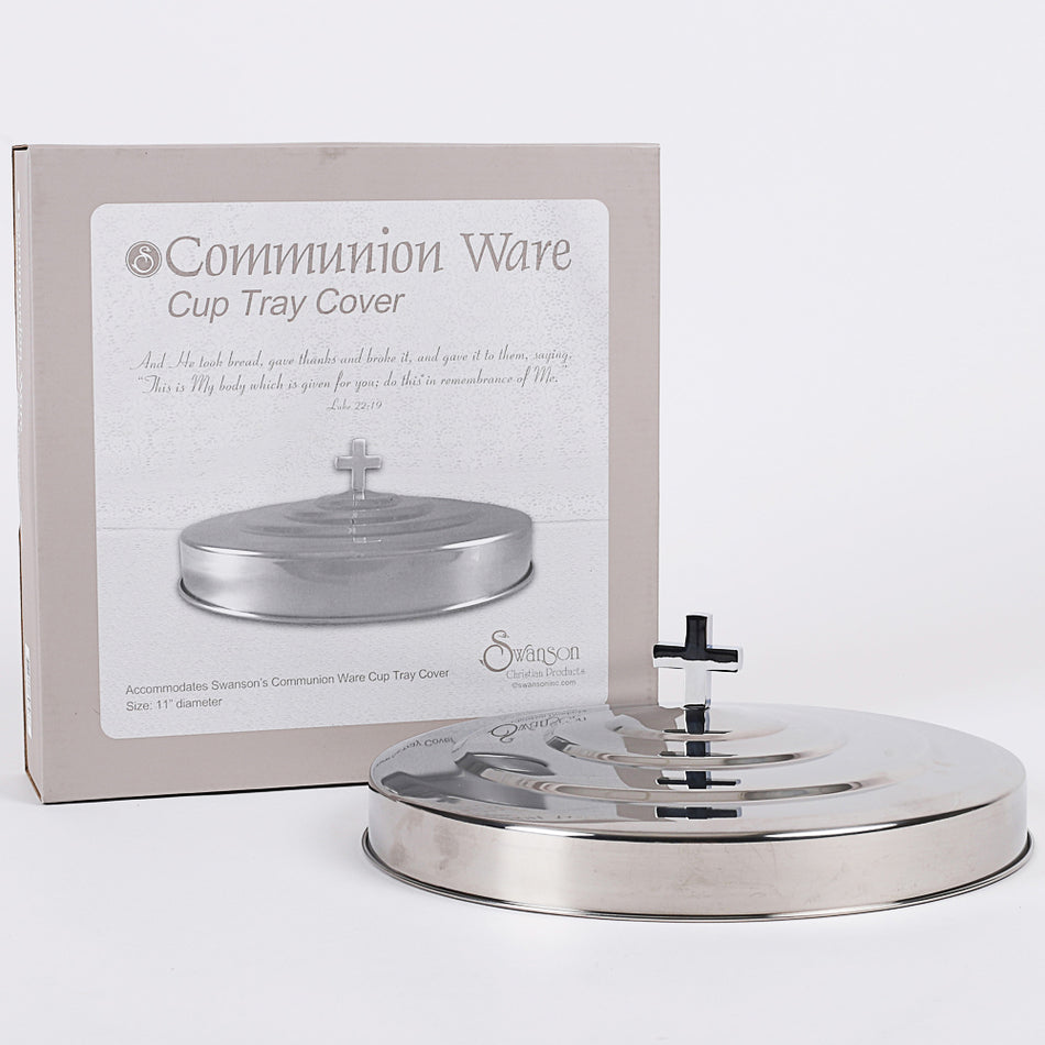 Communion Cup Tray Cover - Silver by Swanson Christian Products, product view 2