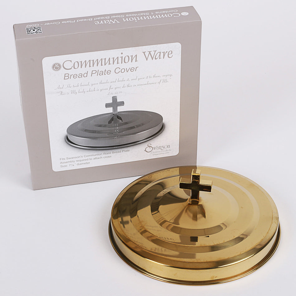 Communion Ware- Bread Plate Cover – Gold