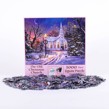 PUZZLE THE OLD CHRISTMAS CHURCH 1000PC