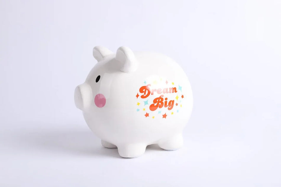 CERAMIC PIGGY BANK DREAM BIG