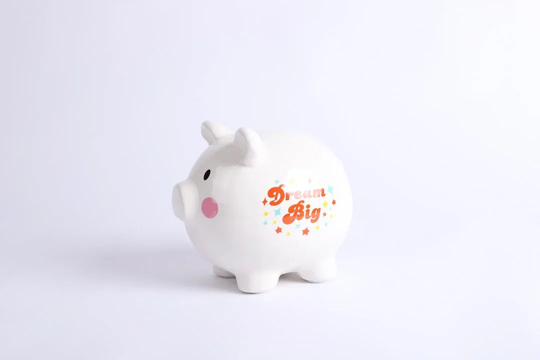 CERAMIC PIGGY BANK DREAM BIG