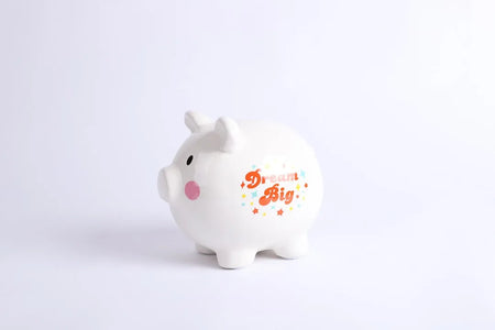 CERAMIC PIGGY BANK DREAM BIG