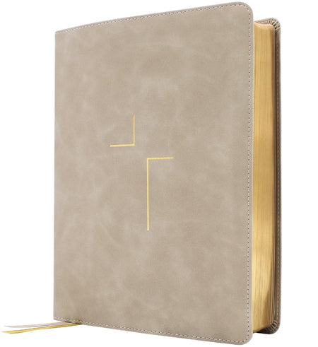 The Jesus Bible, NIV Edition, Comfort Print – Leathersoft™, Stone by HarperCollins, product view 5