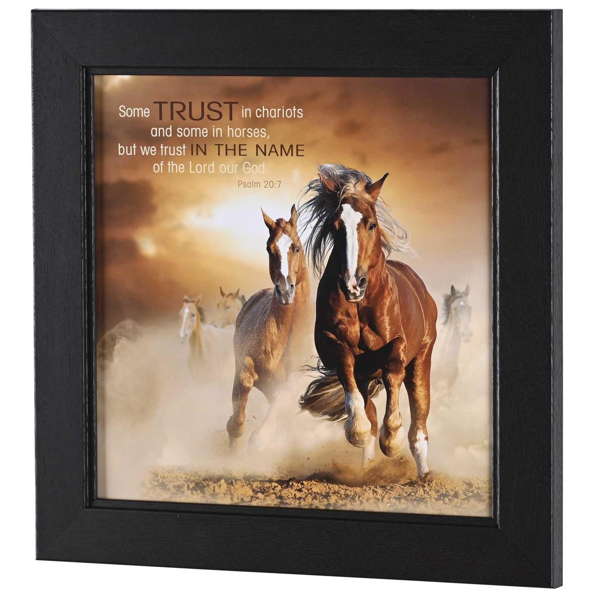 Framed Wall Art Some Trust In Chariots by Dicksons
