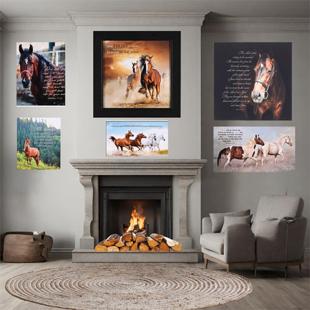 Framed Wall Art Some Trust In Chariots by Dicksons, product view 4