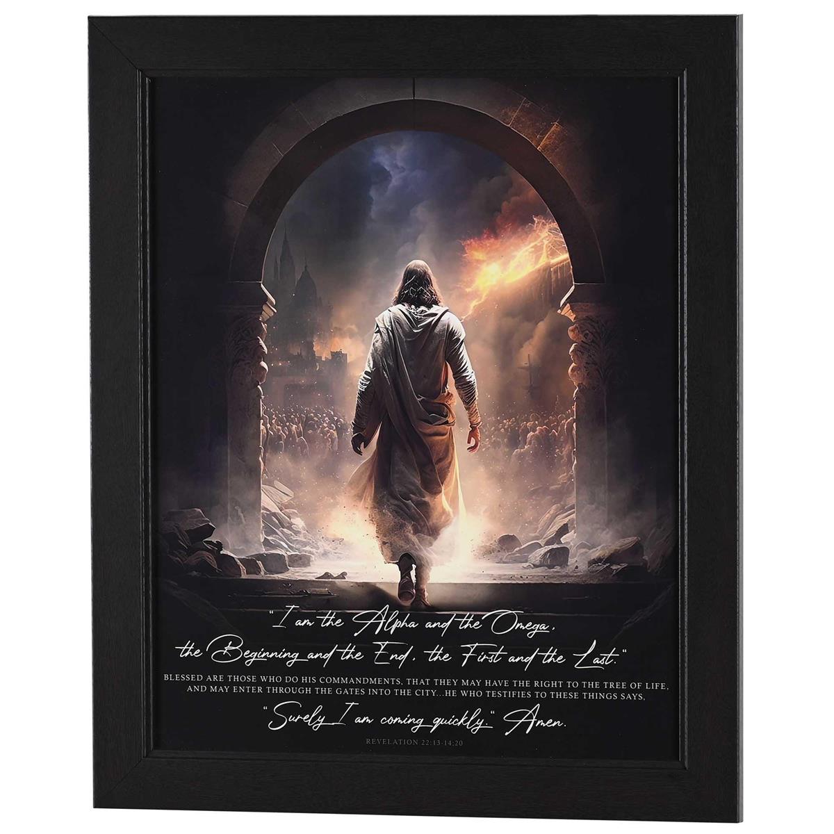 Framed Wall Art Surely I Am Coming 16x20 by Dicksons