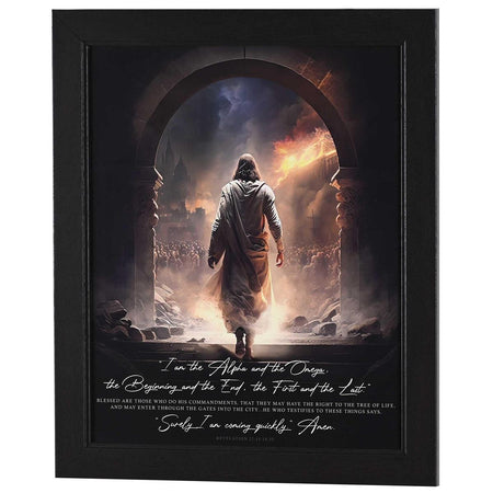 Framed Wall Art Surely I Am Coming 16x20 by Dicksons