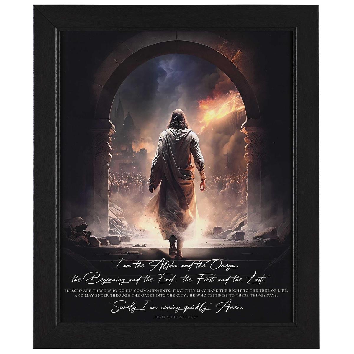 Framed Wall Art Surely I Am Coming 16x20 by Dicksons, product view 2