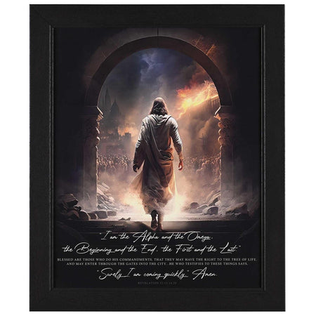 Framed Wall Art Surely I Am Coming 16x20 by Dicksons, product view 2