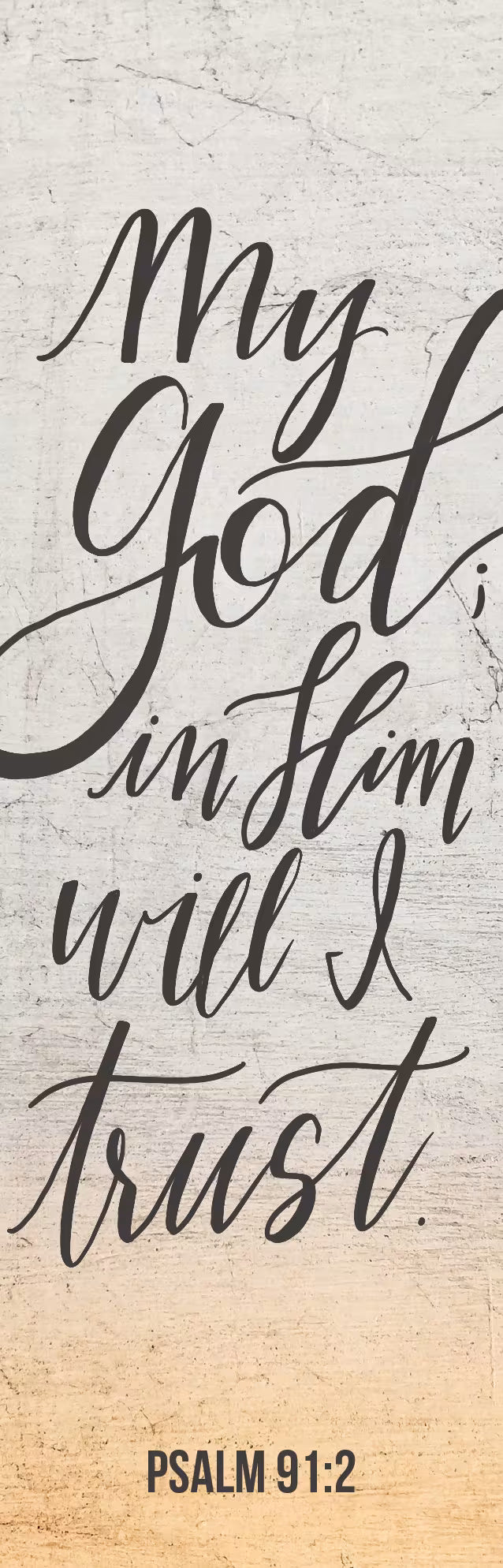 Inspirational Bookmark: My Refuge (Package of 25): Psalm 91:2 (KJV)