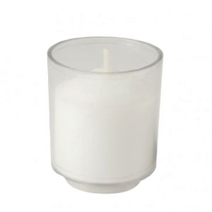 Emkay Dispoz-A-Lite Devotional Glass Containers | Crystal Clear | Case of 12