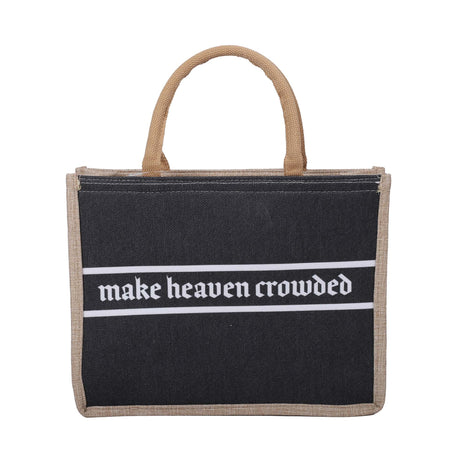 TOTE CANVAS MAKE HEAVEN CROWDED