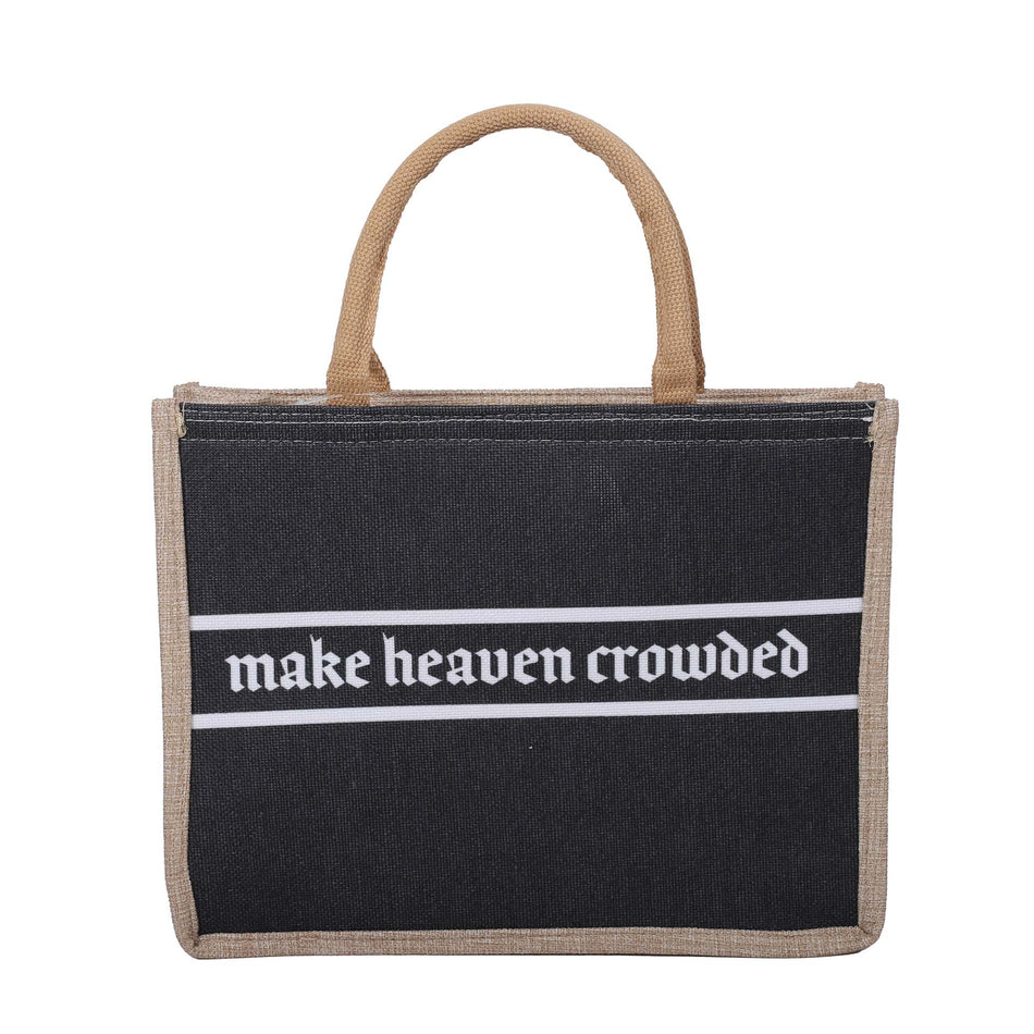 TOTE CANVAS MAKE HEAVEN CROWDED