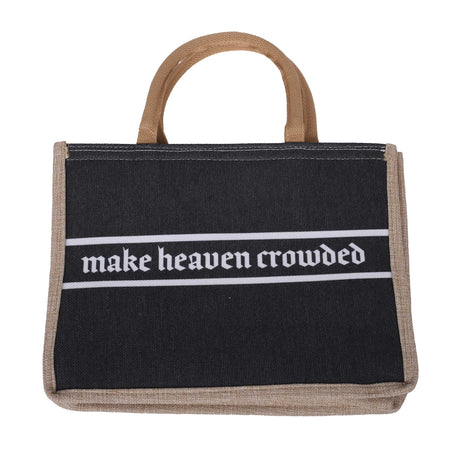 TOTE CANVAS MAKE HEAVEN CROWDED
