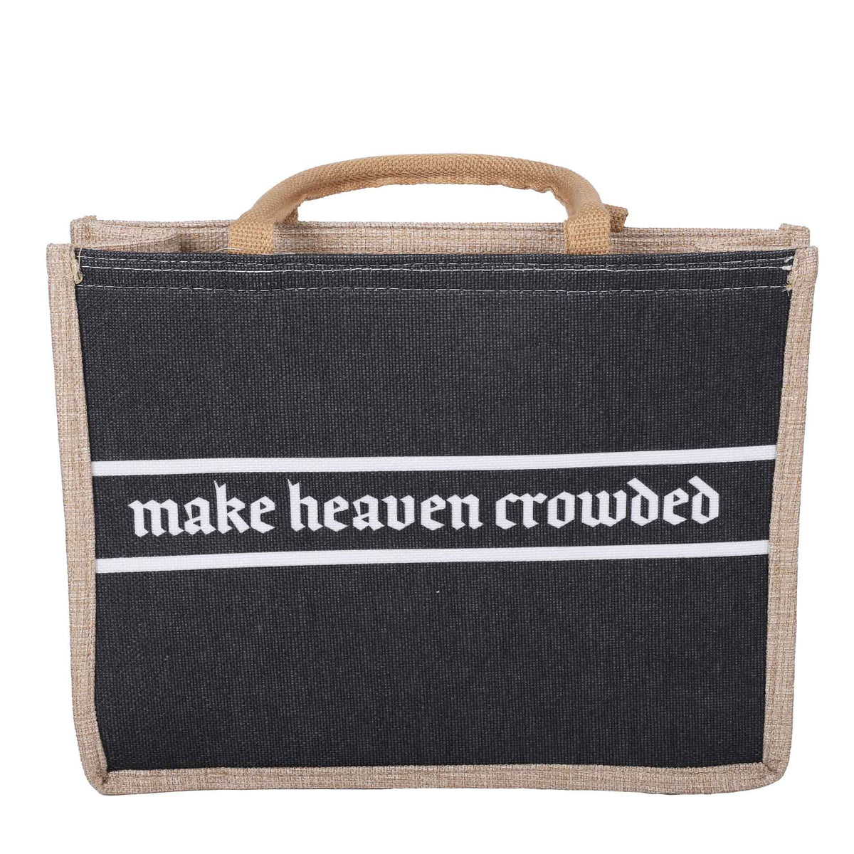 TOTE CANVAS MAKE HEAVEN CROWDED