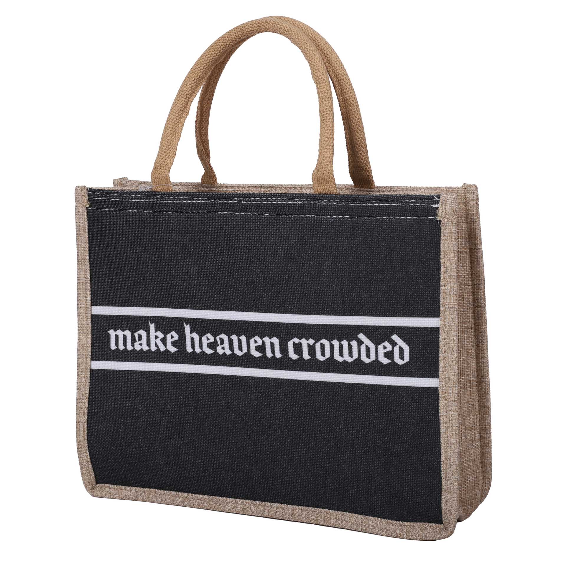 TOTE CANVAS MAKE HEAVEN CROWDED