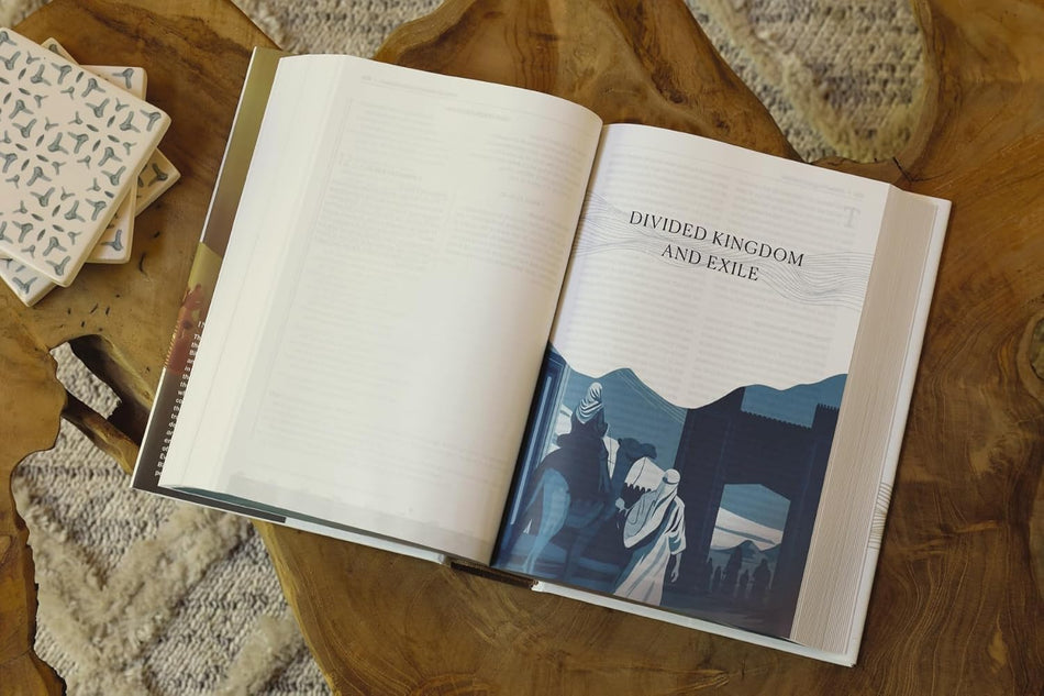 NIV, Timeline Bible, Red Letter, Comfort Print: A Chronological Study through Scripture – Leathersoft™, Brown, product view 2