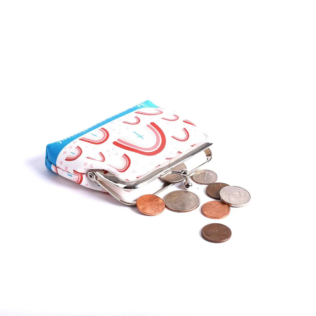 COIN PURSE HIS GRACE IS SUFFICIENT RAINBOWS