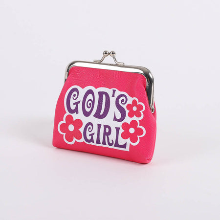 COIN PURSE GOD'S GIRL PINK