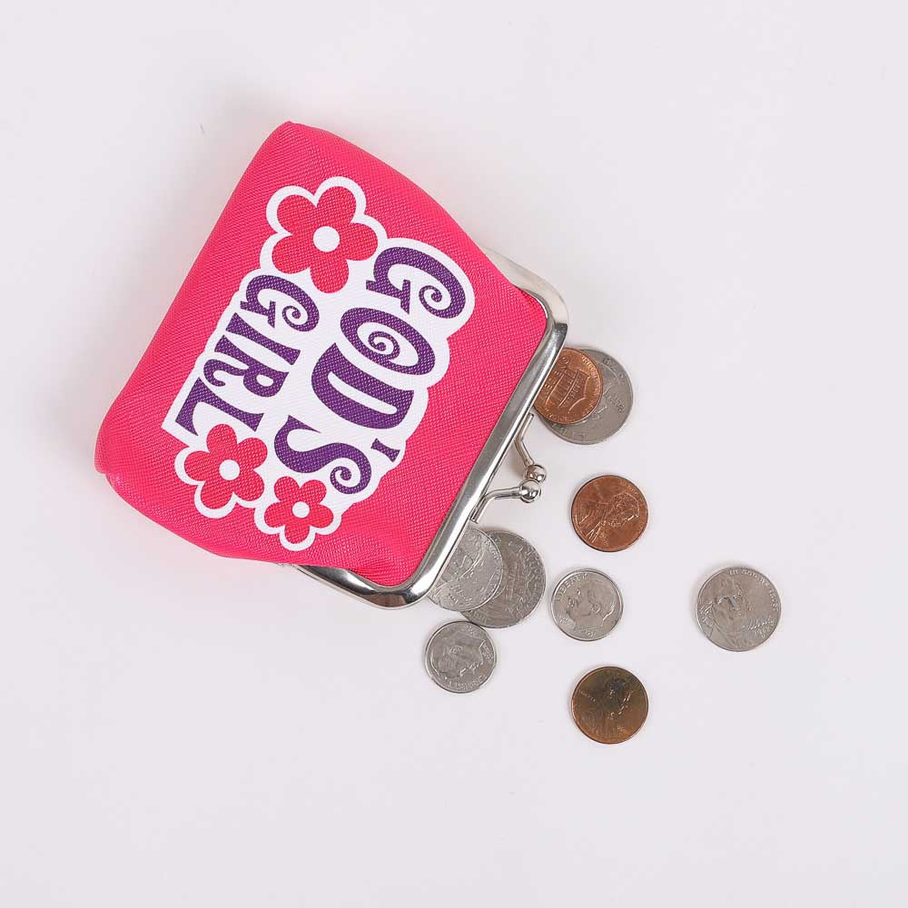 COIN PURSE GOD'S GIRL PINK