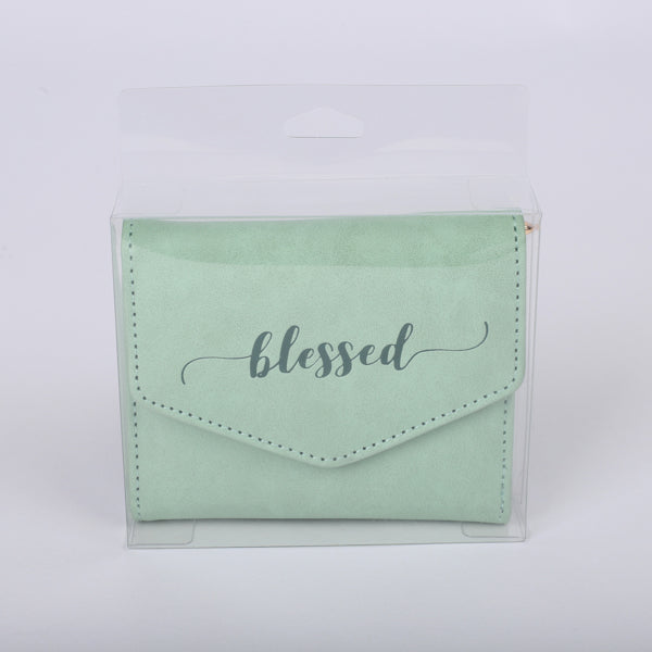WALLET PU WOMEN'S BLESSED GREEN