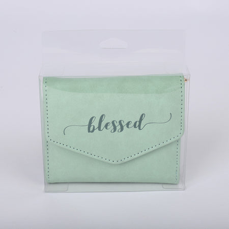 WALLET PU WOMEN'S BLESSED GREEN