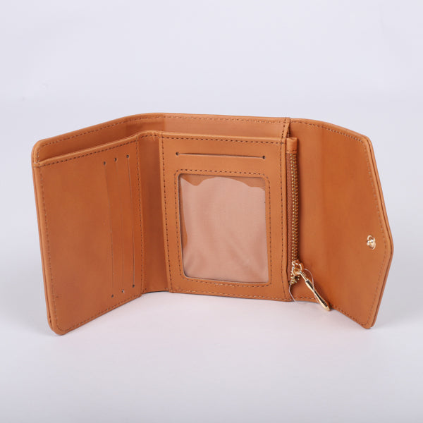 WALLET PU WOMEN'S THANKFUL BROWN
