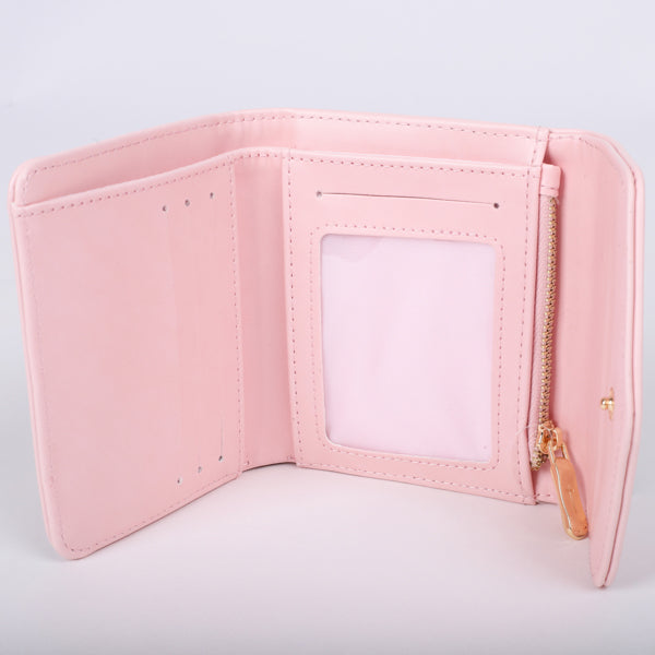 WALLET PU WOMEN'S PRAY WAIT TRUST PINK