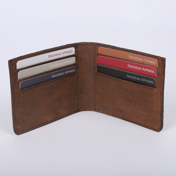 WALLET LEATHER MEN'S CROSS BROWN