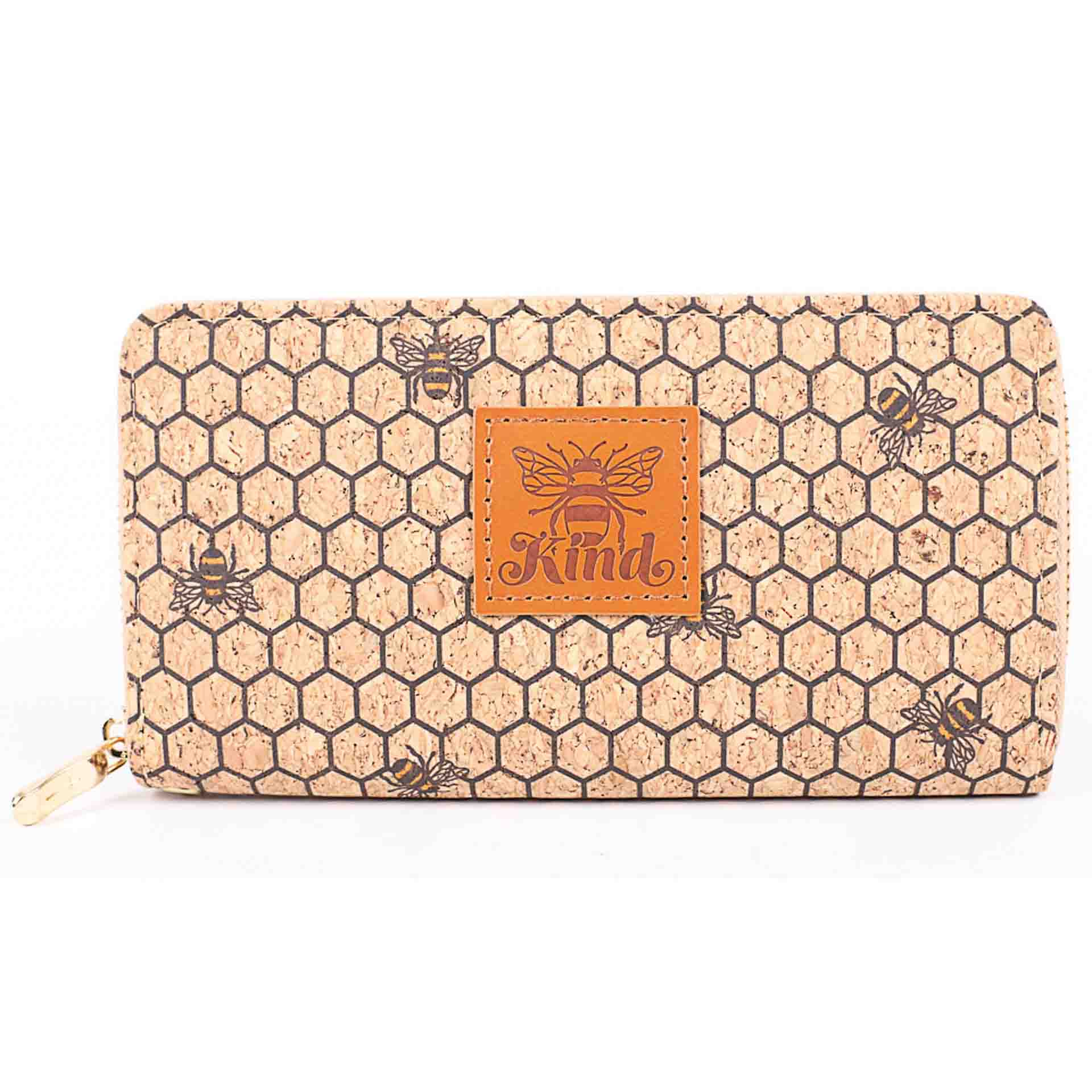 WALLET CORK BEE KIND