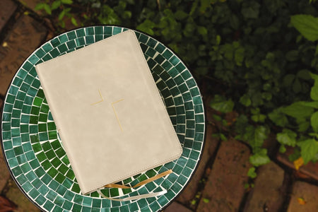 The Jesus Bible, NIV Edition, Comfort Print – Leathersoft™, Stone by HarperCollins, product view 6