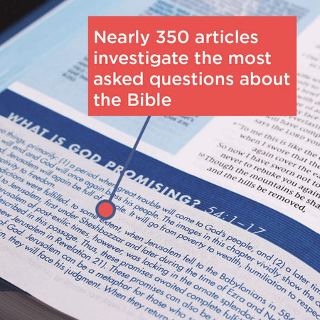 NIV, Quest Study Bible, Comfort Print: The Only Q and A Study Bible – Leathersoft™, Black by HarperCollins, product view 5