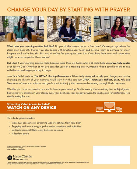 The GREAT Morning Revolution Bible Study Guide plus Streaming Video: Discover a Rhythm of Prayer to Begin, product view 5