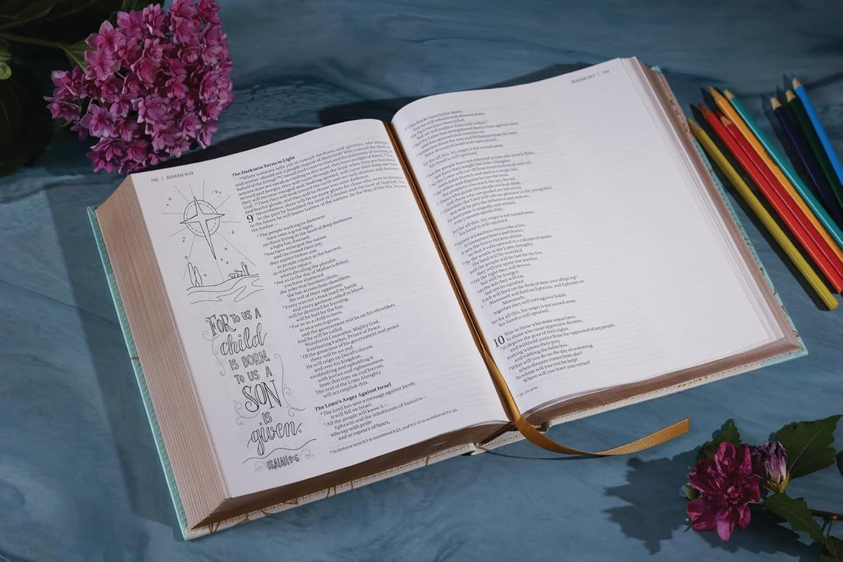 NIV, Beautiful Word Coloring Bible, Large Print: Hundreds of Verses to Color – Leathersoft™ Large Print, product view 18
