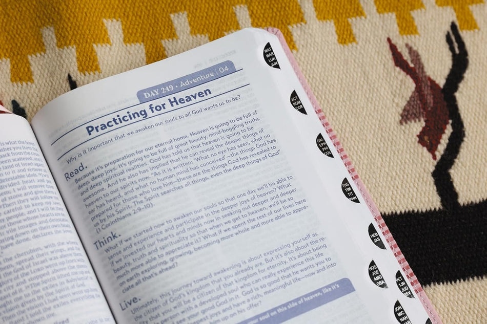 NIV, Read. Think. Live., Comfort Print: 365-Day NIV Devotional Bible - Discover Your Part in God's Plan, product view 2