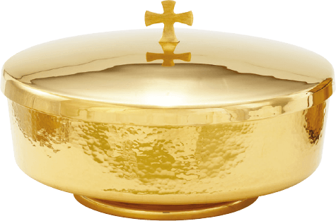 Communion Bowl w/ Cover, Hammered by Alviti