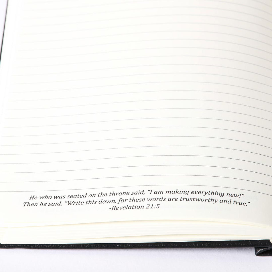 JOURNAL WINESKIN HARD COVER 420PG - BLACK