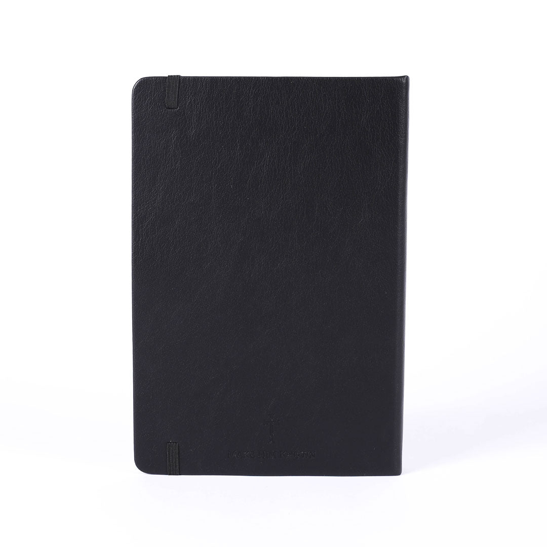 JOURNAL WINESKIN HARD COVER 420PG - BLACK