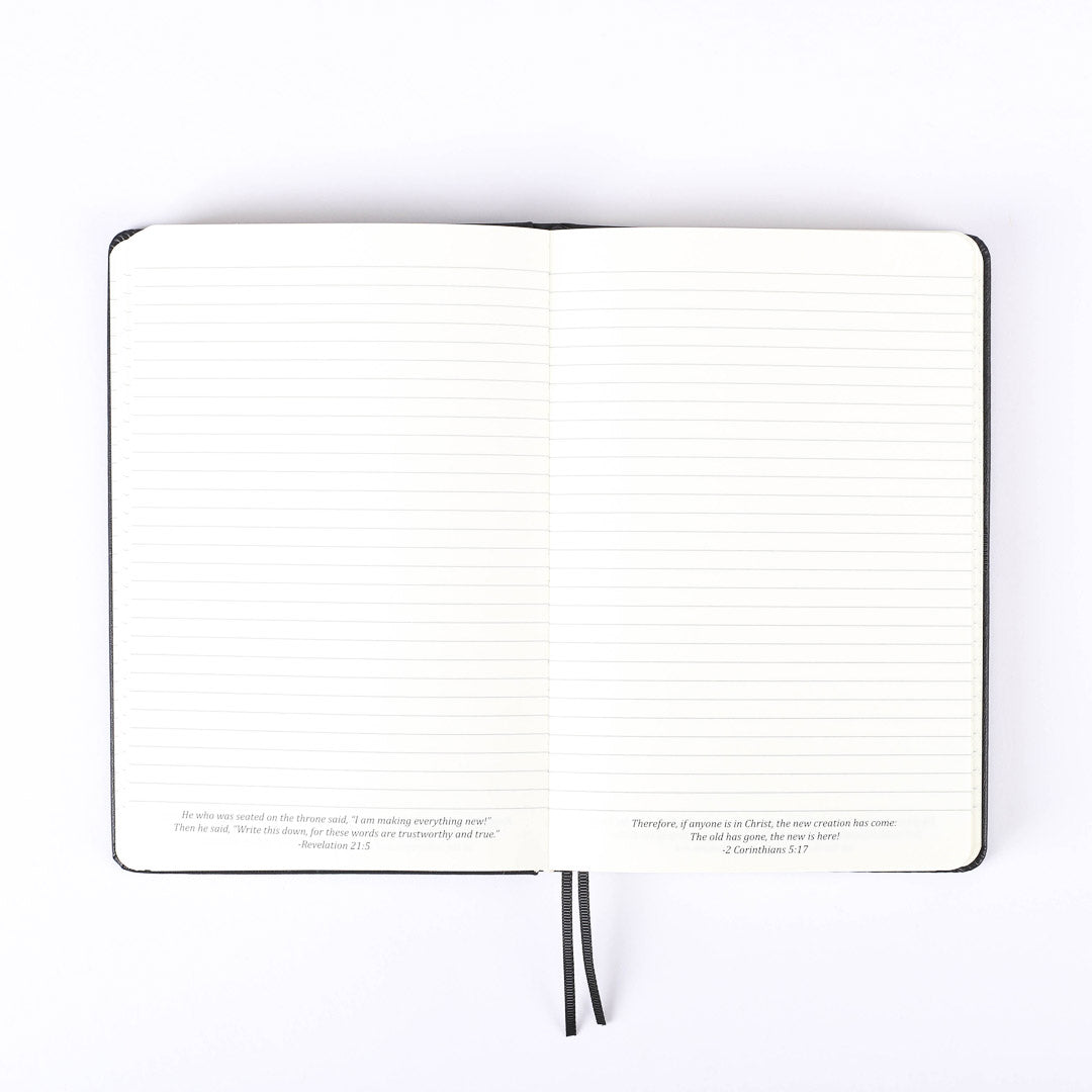 JOURNAL WINESKIN HARD COVER 420PG - BLACK