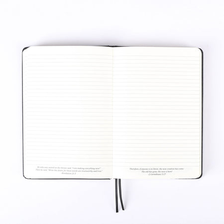 JOURNAL WINESKIN HARD COVER 420PG - BLACK