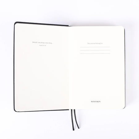 JOURNAL WINESKIN HARD COVER 420PG - BLACK