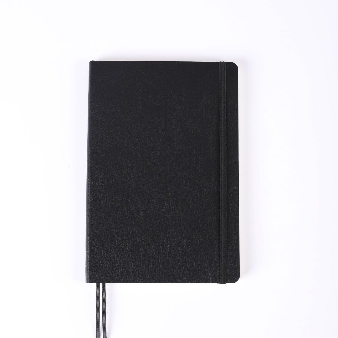 JOURNAL WINESKIN SOFT COVER 196PG - BLACK