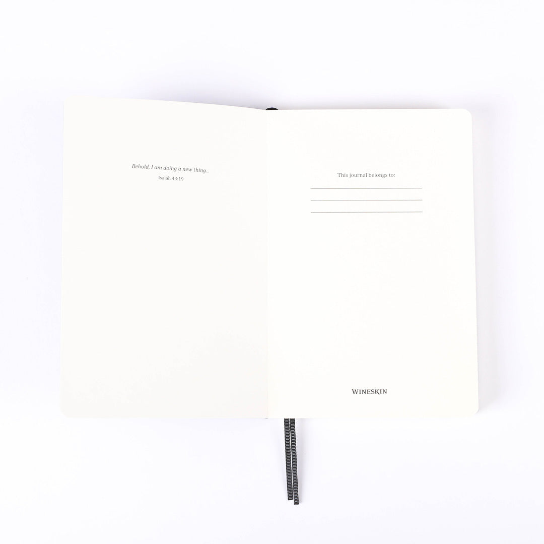 JOURNAL WINESKIN SOFT COVER 196PG - BLACK