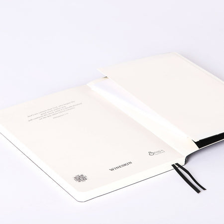 JOURNAL WINESKIN SOFT COVER 196PG - BLACK