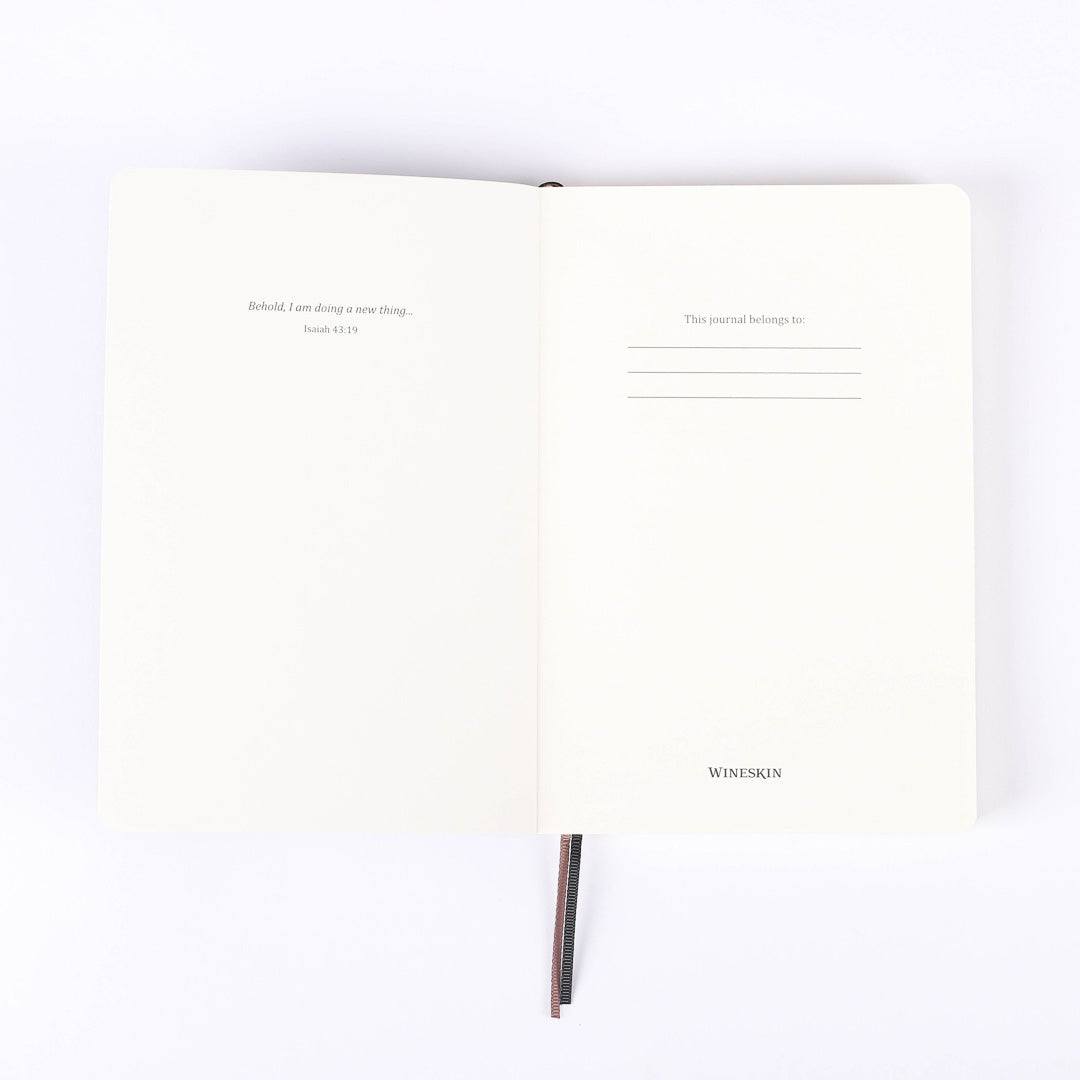 JOURNAL WINESKIN SOFT COVER 196PG - GREY